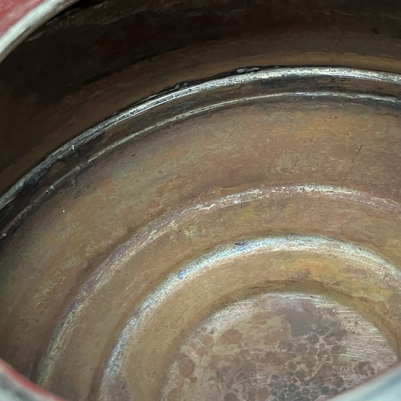 Simplex Whistling Tea Kettle Solid Copper Chrome / England 400709-402190 / Flaws - Picture 12 of 16